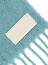 Charger l&#39;image dans la galerie, AMI Echarpe Ami Oversize en Alpaga Aquamarine