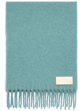 Charger l&#39;image dans la galerie, AMI Echarpe Ami Oversize en Alpaga Aquamarine