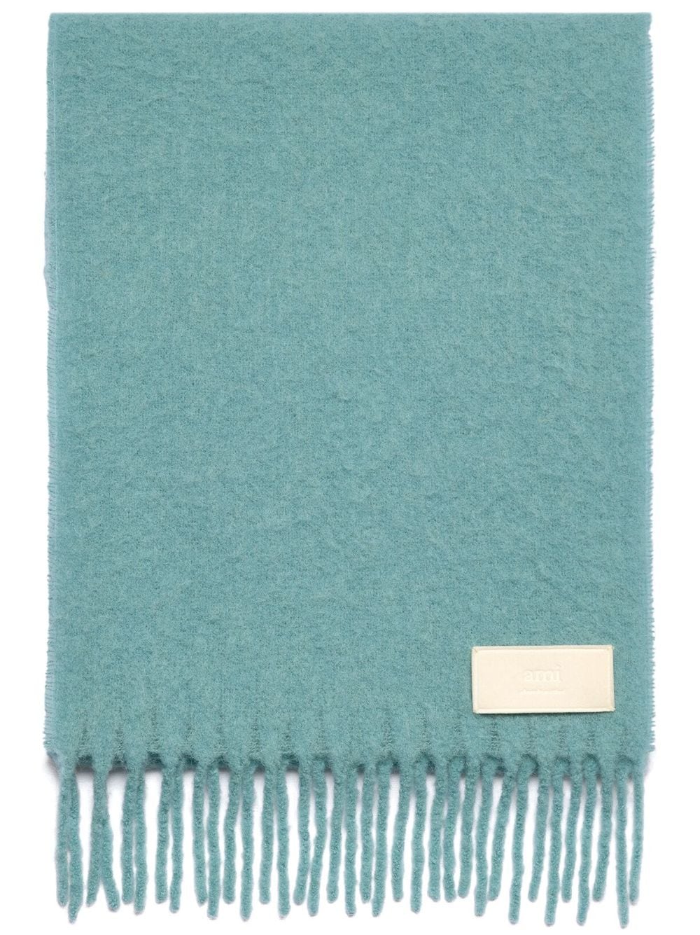 AMI Echarpe Ami Oversize en Alpaga Aquamarine