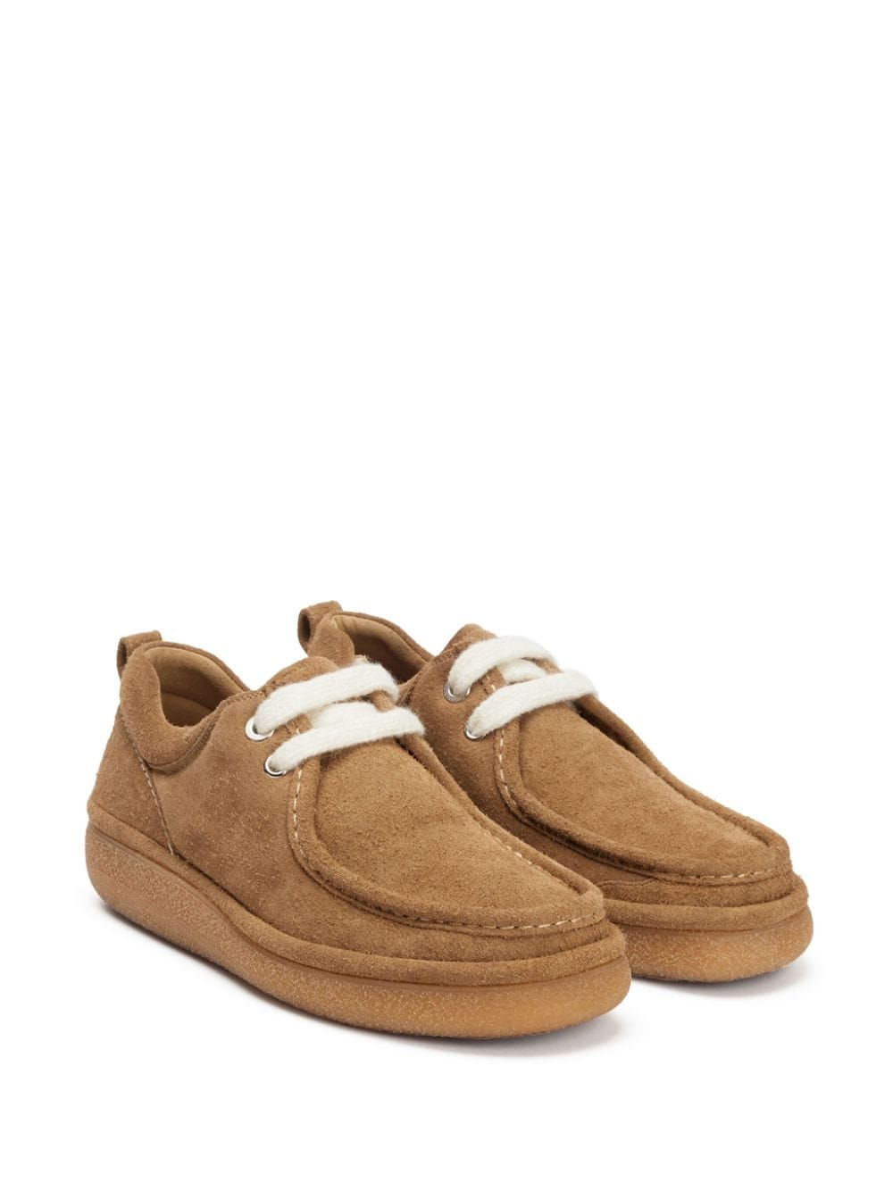 AMI Chaussures en Daim Champagne