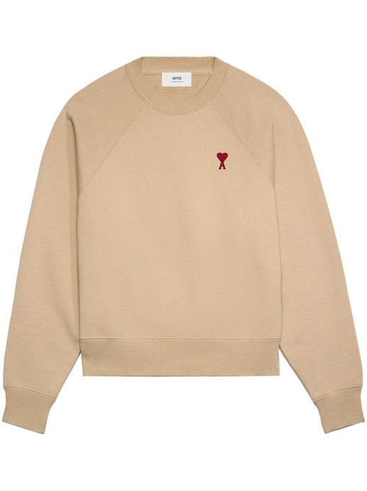 AMI Sweatshirt Ami de Coeur Boxy Champagne