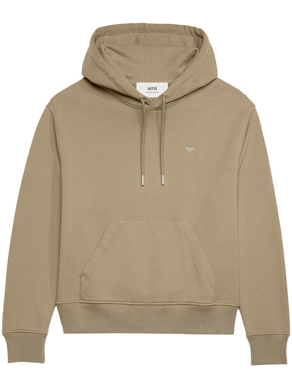 AMI Hoodie Ami de Coeur Tonal Taupe