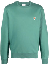 Charger l&#39;image dans la galerie, Maison Kitsuné Sweatshirt Fox Head Patch Teal grey