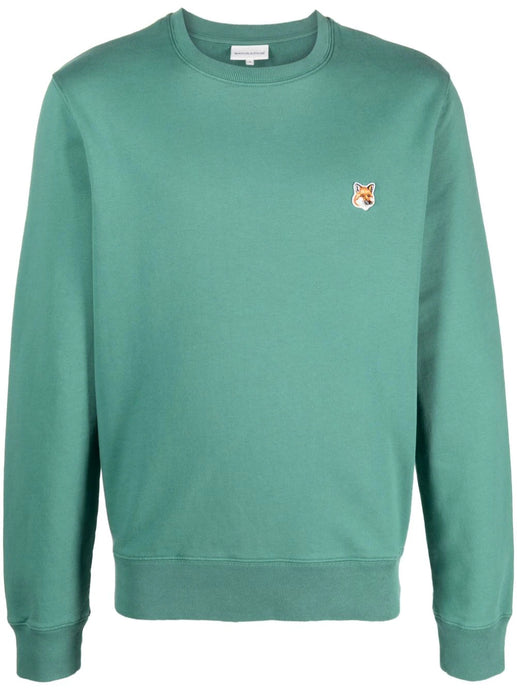 Maison Kitsuné Sweatshirt Fox Head Patch Teal grey