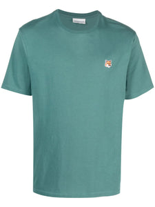 Maison Kitsuné T-shirt Fox head Patch Teal grey