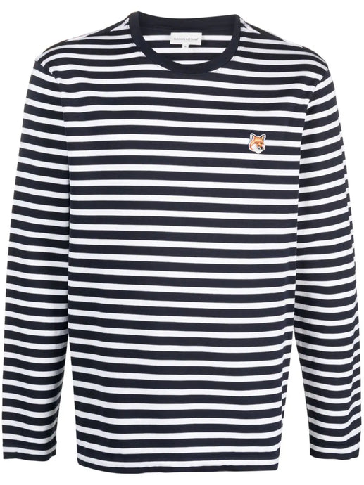 Maison Kitsuné T-shirt Marin Fox head Patch Navy