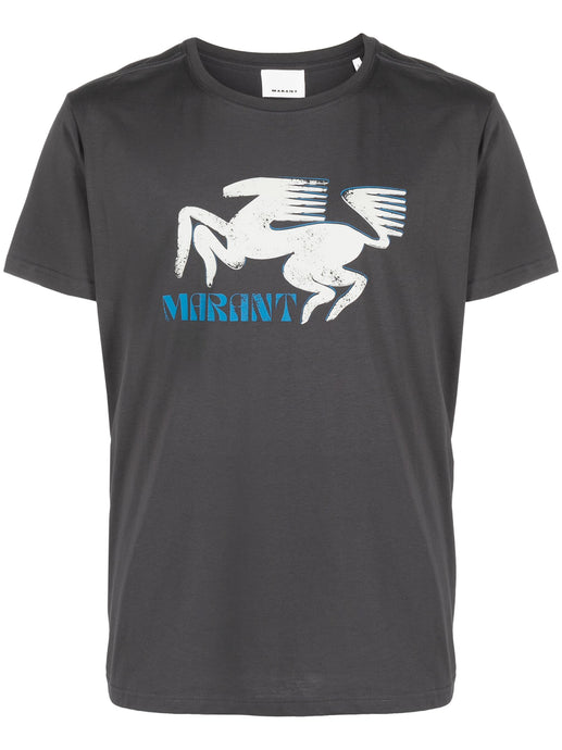 Isabel Marant T-shirt Zafferh Print Faded night
