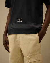 Charger l'image dans la galerie, C.P. Company T-shirt Blue Mercerized Embroidery Total Eclipse