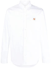 Charger l&#39;image dans la galerie, Maison Kitsuné Chemise Oxford Fox Head Patch White