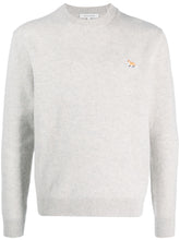 Charger l&#39;image dans la galerie, Maison Kitsuné Pull Baby Fox en Laine Light grey