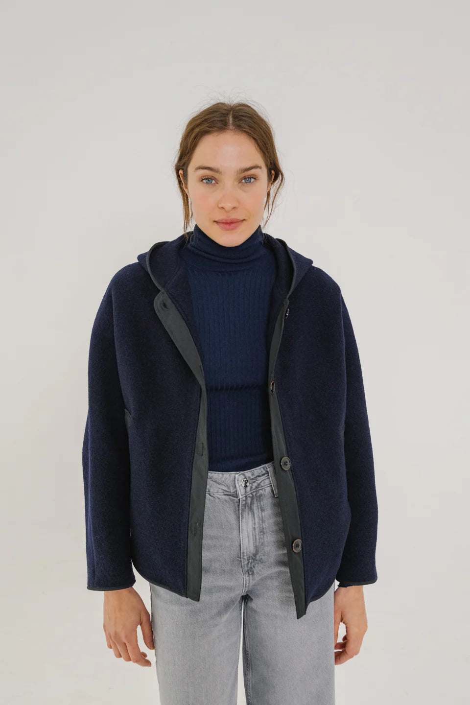 SacreCoeur Veste Ani en Laine Navy
