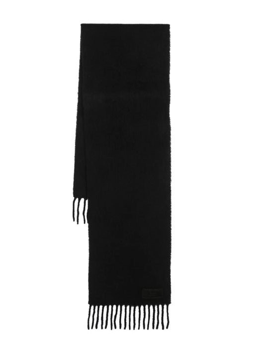 AMI Echarpe Ami Oversize en Alpaga Noir