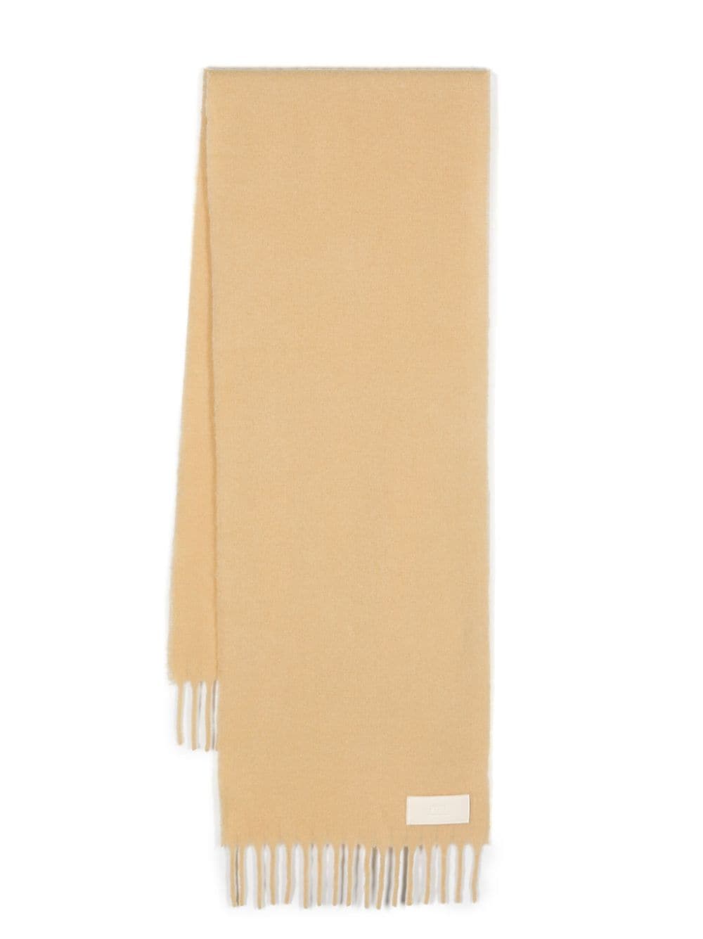 AMI Echarpe Ami Oversize en Alpaga Creme vanille