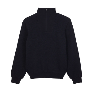 Le Minor Pull Camionneur en Laine Marine