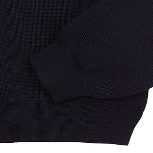 Le Minor Pull Camionneur en Laine Marine