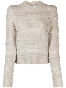 Isabel Marant Etoile Pull Adleri en Laine Sand