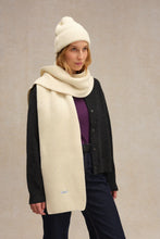 Charger l&#39;image dans la galerie, Le Minor Echarpe Mixte en Laine Mérinos Ecru