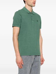 C.P. Company Polo Logo Brodé Duck green