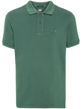 Charger l&#39;image dans la galerie, C.P. Company Polo Logo Brodé Duck green