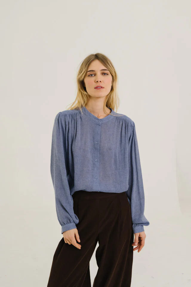 SacreCoeur Blouse Gladis Indigo Bleu
