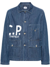 Charger l&#39;image dans la galerie, C.P. Company Veste en Jean Logo Stone bleach