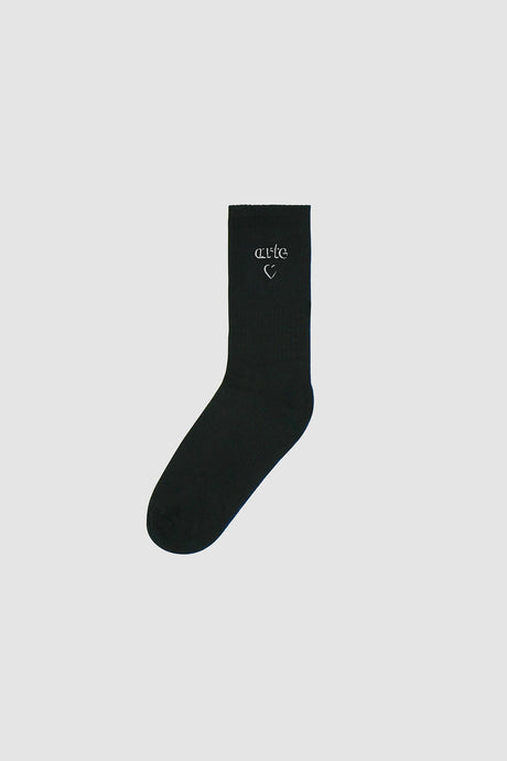 Arte Chaussettes avec Logo Coeur Black
