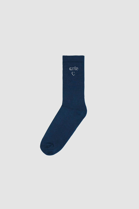 Arte Chaussettes avec Logo Coeur Navy