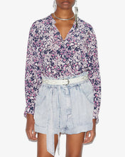 Charger l&#39;image dans la galerie, Isabel Marant Etoile Chemisier Catchell Ecru Purple