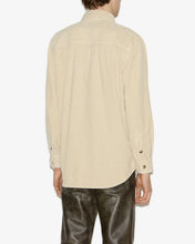 Charger l&#39;image dans la galerie, Isabel Marant Chemise en Velours Nario Ecru