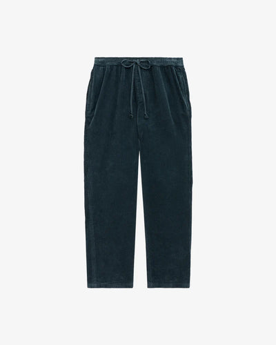 Isabel Marant Pantalon Nirlen en Velours Storm Blue