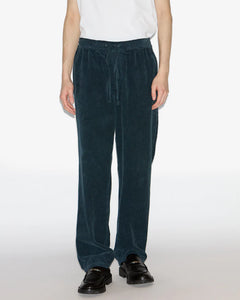 Isabel Marant Pantalon Nirlen en Velours Storm Blue