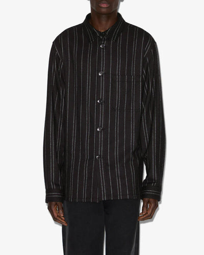 Isabel Marant Chemise Irudy en Flanelle Black