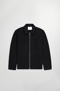 NN07 Veste Isak Zip en Laine Black