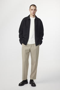 NN07 Veste Isak Zip en Laine Black