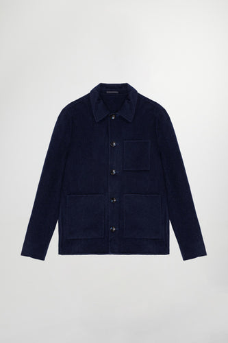 NN07 Veste Ansel en Laine Marine
