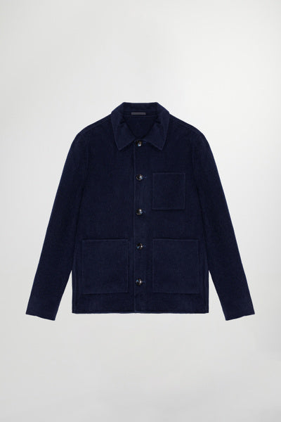NN07 Veste Ansel en Laine Marine