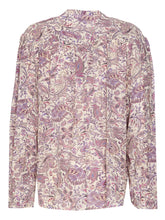Charger l&#39;image dans la galerie, Isabel Marant Etoile Blouse Zalika Ecru Purple