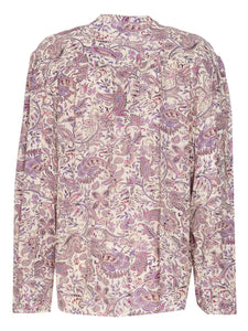 Isabel Marant Etoile Blouse Zalika Ecru Purple