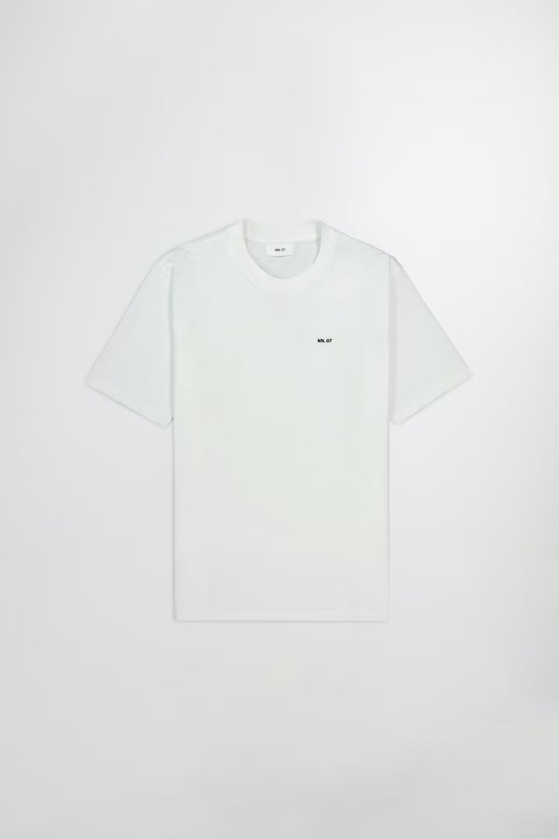 NN07 T-shirt Adam Coton Pima Blanc