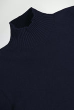 Charger l&#39;image dans la galerie, NN07 Pull Clark Col montant en Laine Navy