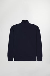 NN07 Pull Clark Col montant en Laine Navy