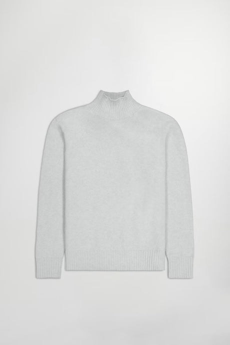 NN07 Pull Clark Col montant en Laine Light grey
