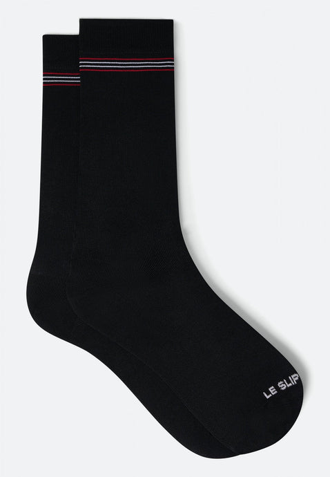 Le Slip Français Chaussettes Leo Noir