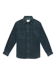 Isabel Marant Chemise en Velours Nario Storm Blue