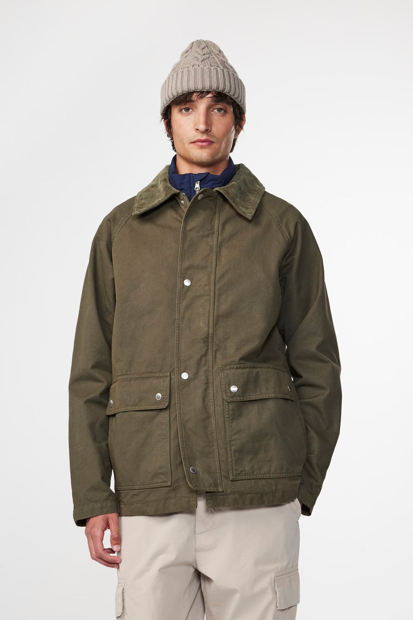 NN07 Veste Glenn en Coton Kaki