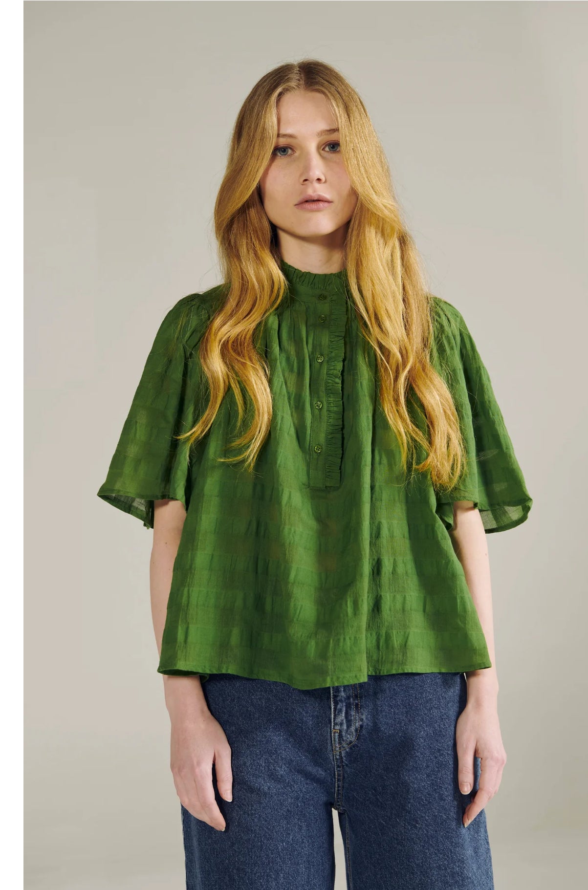 Bellepiece Blouse Seville Grass