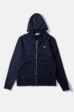 Charger l&#39;image dans la galerie, Edmmond Studios Hoodie Duck Patch Zip Navy