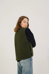 SacreCoeur Gilet Salyna en Laine Green