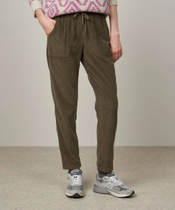 Hartford Pantalon Philemon en Velours Vert