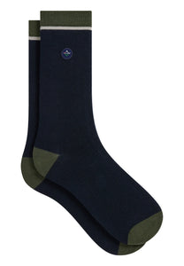 Le Slip Français X Saint James Duo de Chaussettes Navy